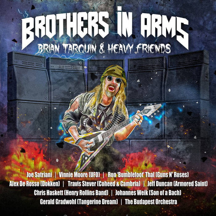 BRIAN TARQUIN - Brian Tarquin & Heavy Friends : Brothers In Arms cover 