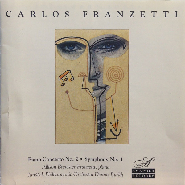 CARLOS FRANZETTI - Piano Concerto No. 2 · Symphony No. 1 cover 