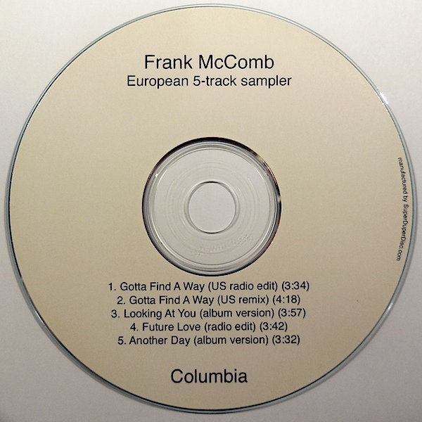 FRANK MCCOMB - European 5-Track Sampler cover 