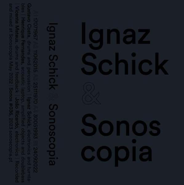 IGNAZ SCHICK - Ignaz Schick & Sonoscopia cover 