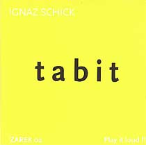 IGNAZ SCHICK - Tabit cover 