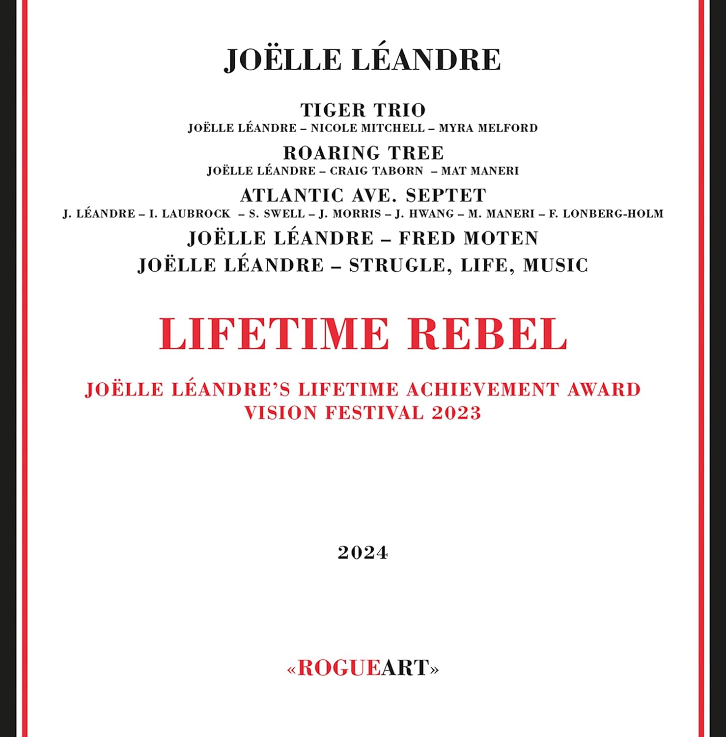 JOËLLE LÉANDRE - Lifetime Rebel: Joelle Leandre's Lifetime Achievement Awards, Vision Festival 2023 cover 