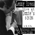 LENNY BREAU - Lenny Breau Live At Donte's 6-18-1984 cover 