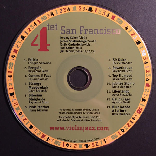 QUARTET SAN FRANCISCO - 4tet San Francisco cover 