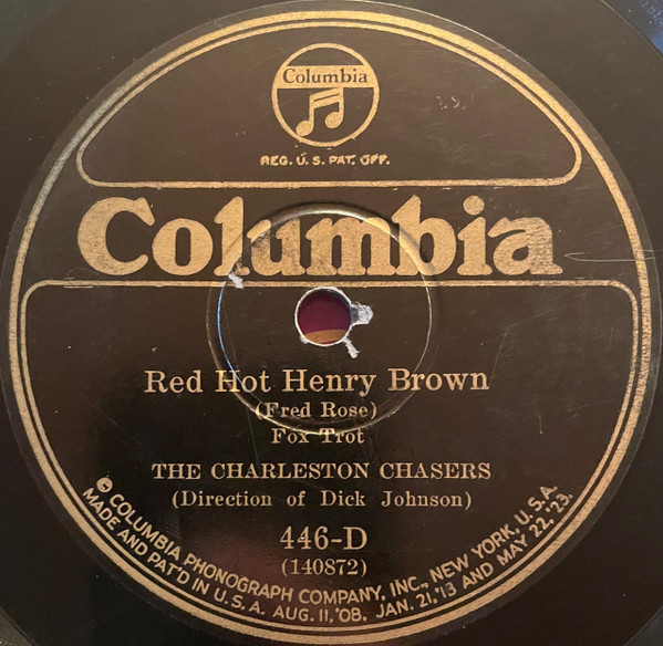 THE CHARLESTON CHASERS (US) - Red Hot Henry Brown / Loud Speakin' Papa cover 