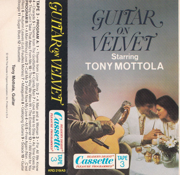 TONY MOTTOLA - Guitar On Velvet cover 