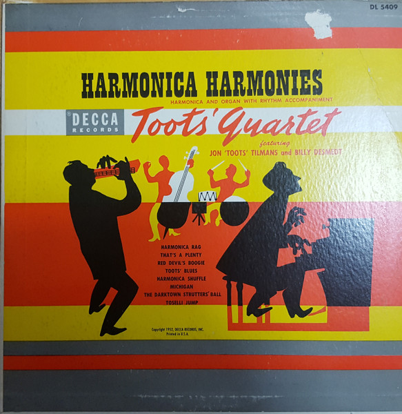 TOOTS THIELEMANS - Toots' Quartet : Harmonica Harmonies cover 