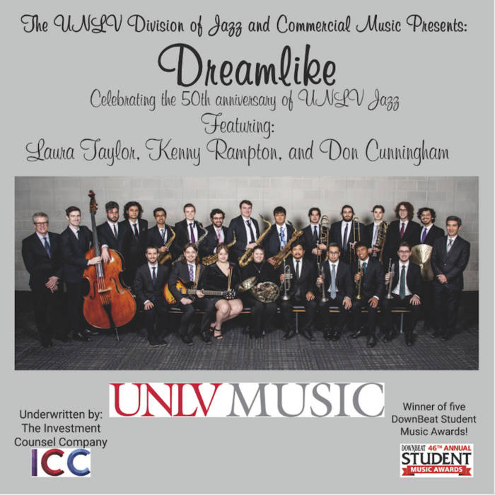 UNLV DEPARTMENT OF MUSIC JAZZ STUDIES PROGRAM - Dreamlike cover 