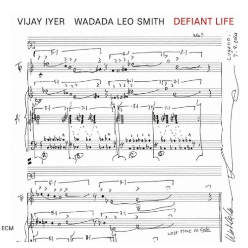 VIJAY IYER - Vijay Iyer / Wadada Leo Smith : Defiant Life cover 